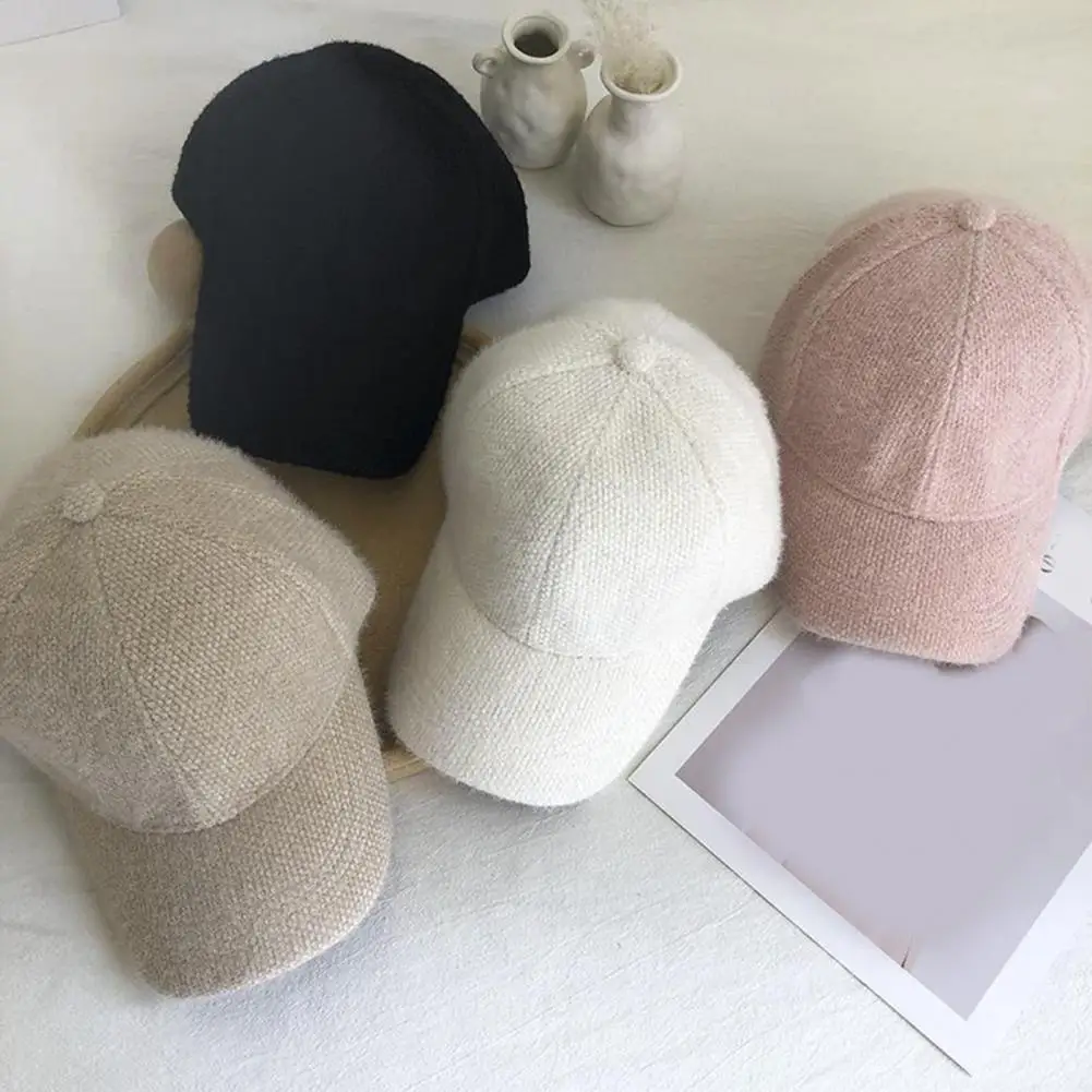 Solid Color Peaked Hat Stylish Baseball Hat Warmth Comfort All match Design for Casual Sun Sun Hat