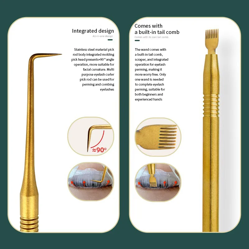Herramientas de Levantamiento de Pestañas Varillas de Acero Inoxidable Separadoras 4