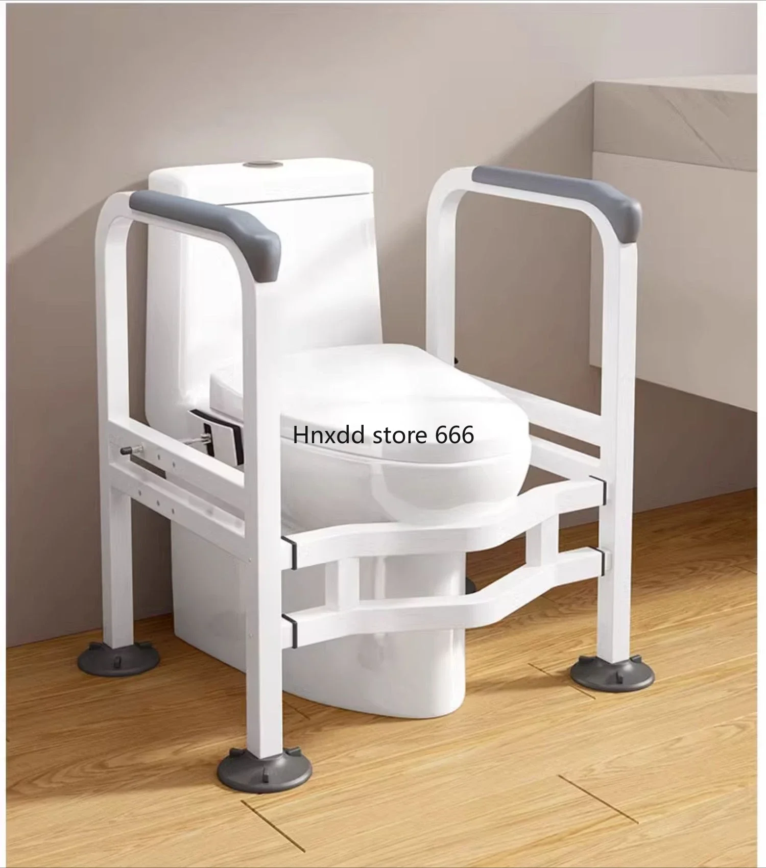 Household bathroom, toilet, help to get up, armrest, no punching