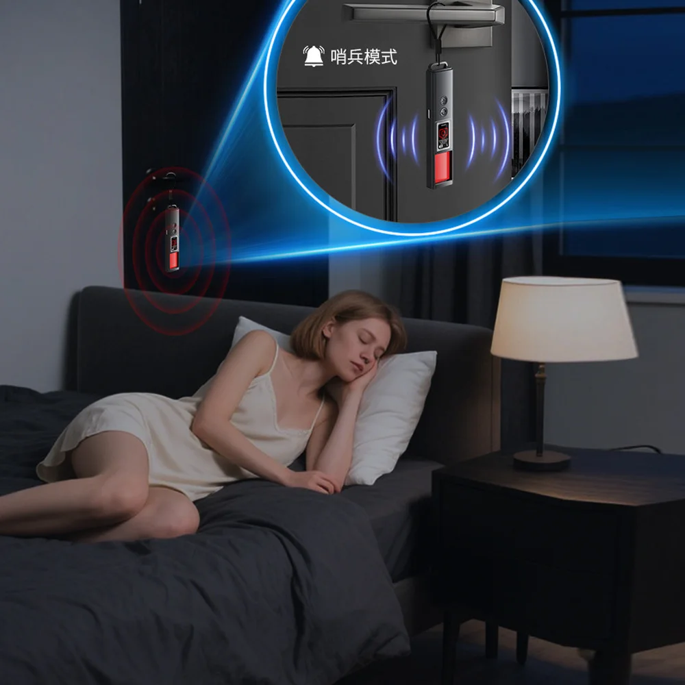 New Cam detector anti-peeping Hotel camera viewfinder anti-peeping infrared scanner signal source anti-lost sound light alarm