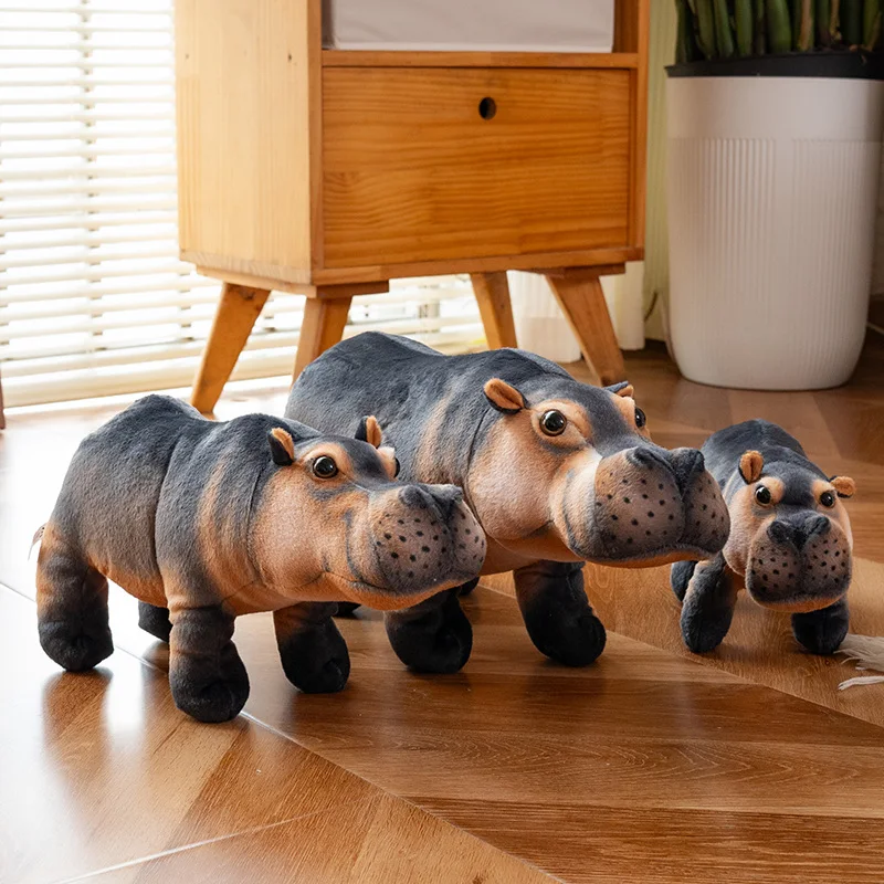

30/35/40 см Kawaii имитация бегемота-носорога, плюшевая игрушка, мягкая игрушка, мультяшная реалистичная кукла-носорог, подушка для детей, подарки
