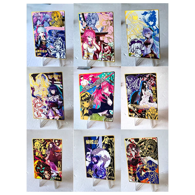 

Anime Goddess Story Yae Miko Raiden Shogun Ganyu Rem Kochou Shinobu Diy Metal Cards Collection Card Christmas Birthday Gifts