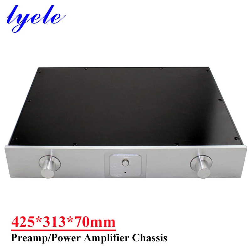 

425*313*70mm All-aluminum Power Amplifier Chassis Preamplifier Tube Amplifier Chassis Diy Audio Amplifier Case Shell