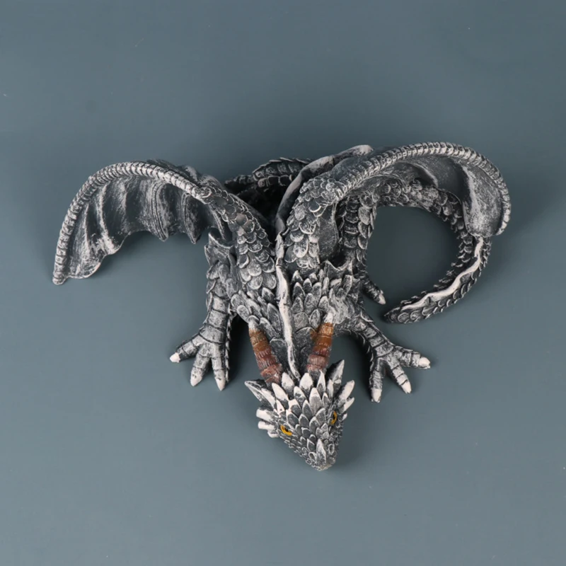 Dragon Art Sculpture, Home Decoration, Ornaments, Resin Crafts, Devil Dragon, Halloween