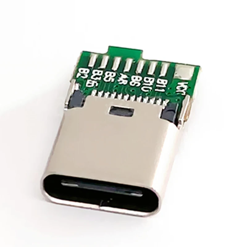 1 x USB-Buchse Typ – C mit einer Leiterplatte ‌ 24-poliger USB-Buchse, 8/16 Lötverbindungen, Hochstrom-USB-C-Ladeanschluss – Detail 2