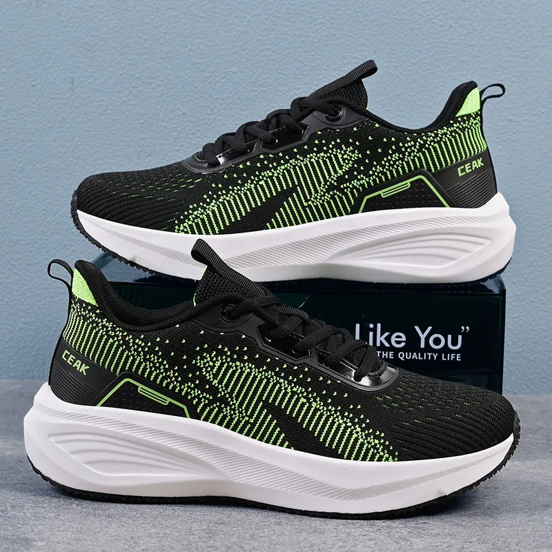 

Кроссовки мужские для занятий спортом на открытом воздухе, удобная сетчатая тренировочная теннисная обувь на шнуровке, модная мужская обувь для бега в тренажерном зале