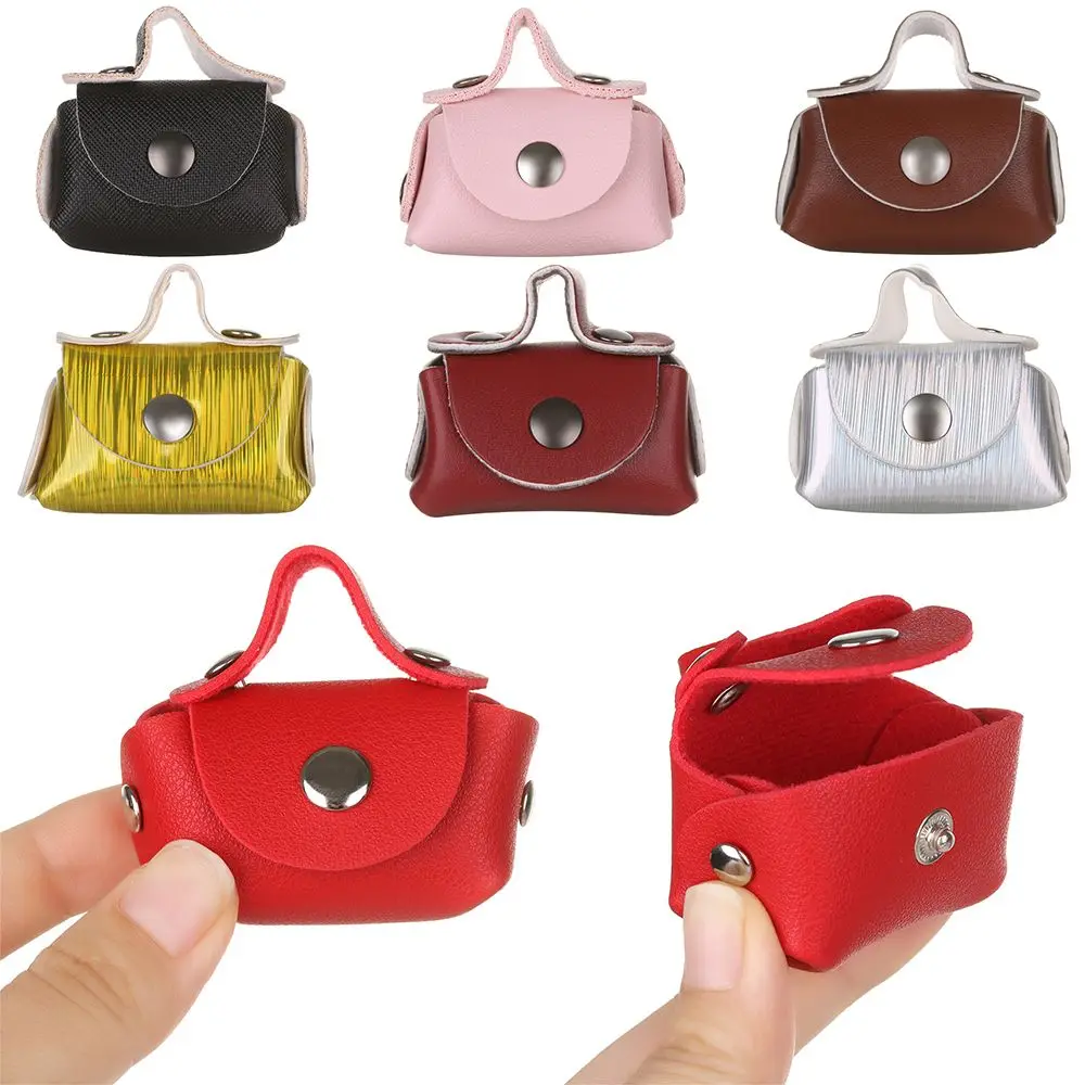 Bolso de compras de cuero para niñas, bolso de mano, accesorios de muñecas, colección de moda, regalo