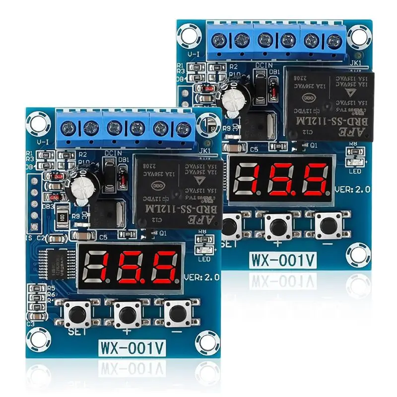 T23C 2PCS Low Voltage Cutoff, Battery Voltage Monitor Module DC 12V Low Voltage Cut Off Charge Discharge Protection Board Easy T