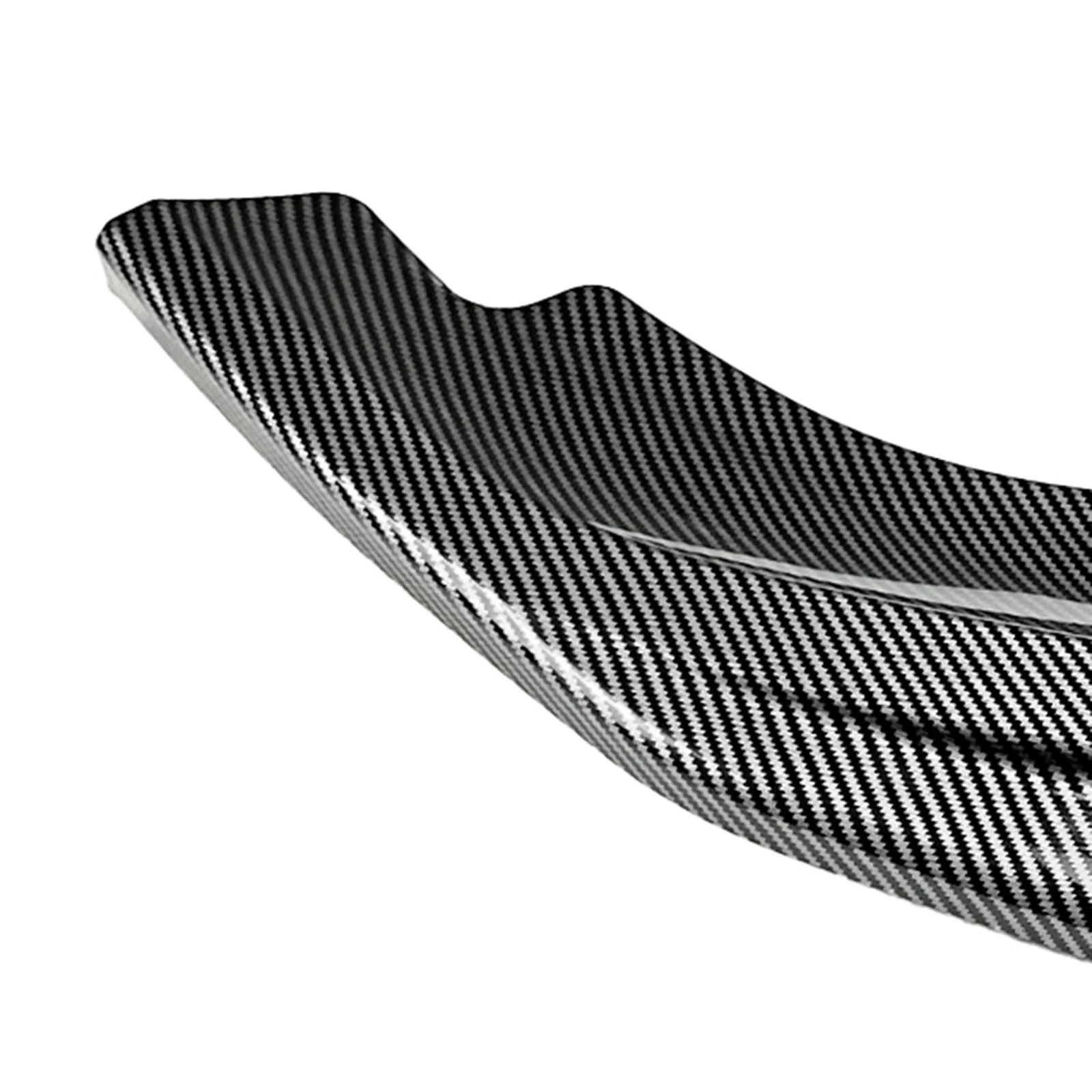 Front Bumper Spoiler Lip For Volkswagen VW Tiguan MK3 Rline 2024-2025 Carbon Fiber Look/Gloss Black Lower Splitter Protector Kit
