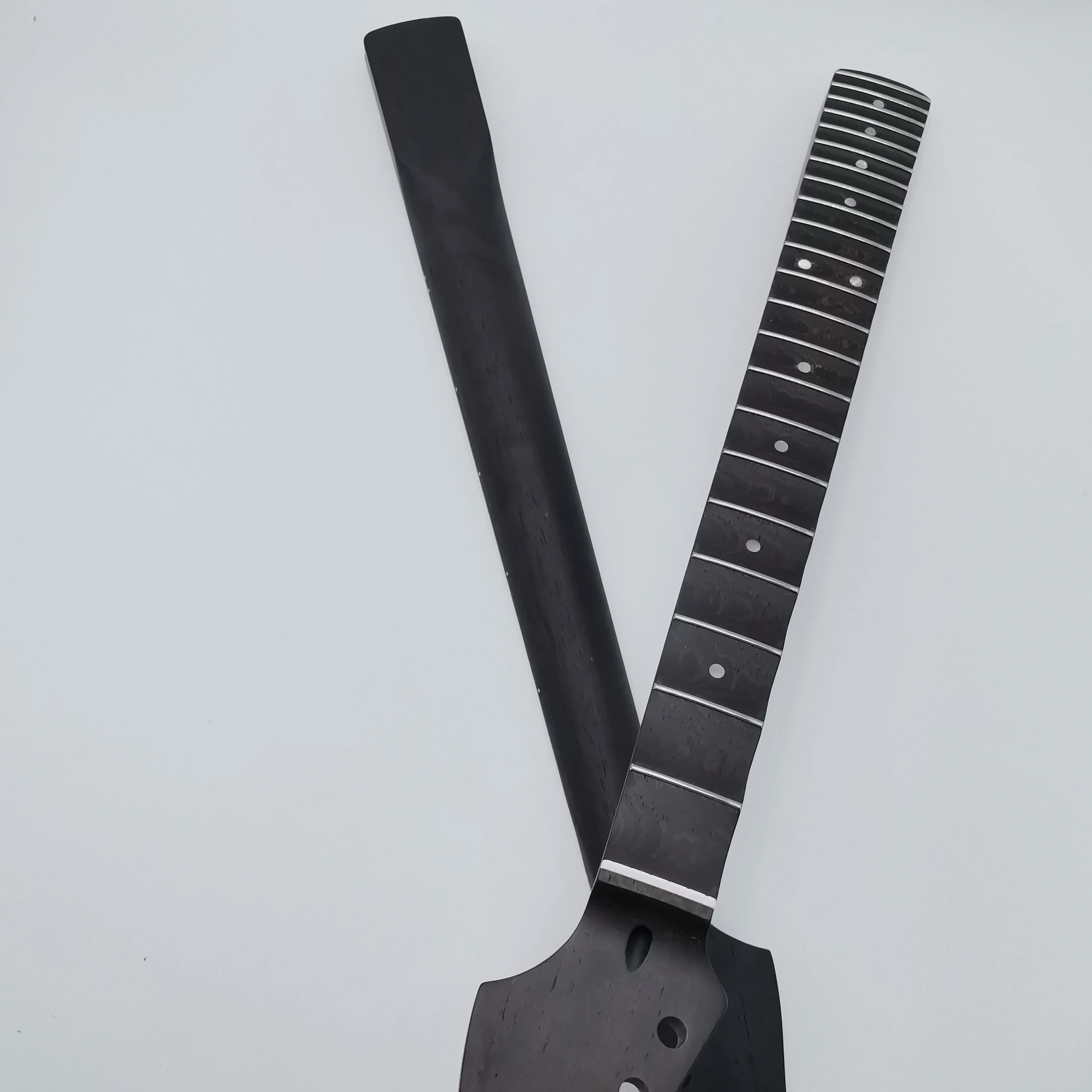 Scalloped  ST Neck Profile Modern C Wenge Wood Electric Guitar Necks 22 Frets