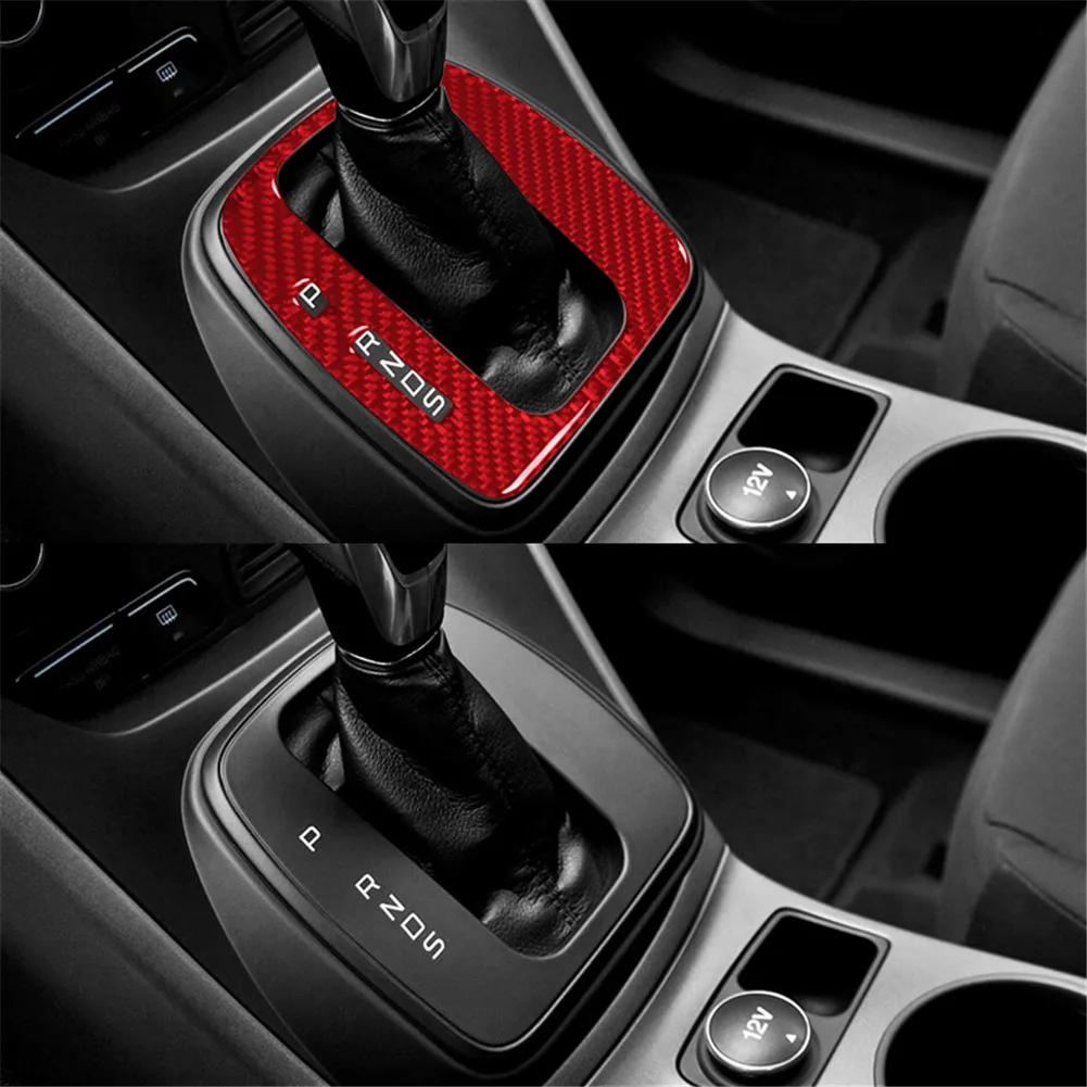 Carbon Fiber Car Stickers For Ford Escape 2013-2016 Car interior Decorative accessories