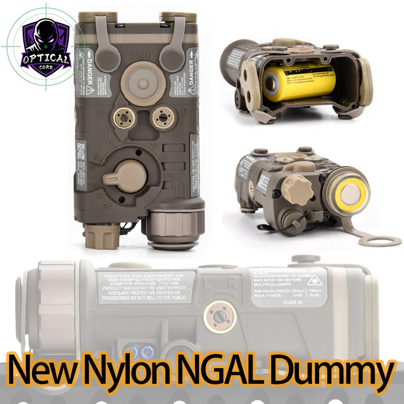 

WADSN Tactical NGAL L3 Laser No Red Dot Sight Function Dummy Nylon Plastic NGAL Battery Box NGAL TAN Fit 20mm Picatinny Rail