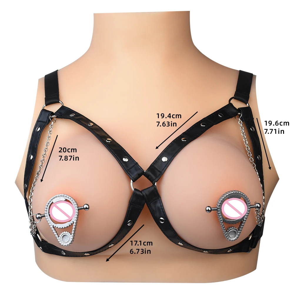 LEZEE-abrazadera para pezones con forma de engranaje mecanizado, equipo de Bondage, abrazaderas para pezones de trébol duro, Clips metálicos para pechos, estimulación del cuerpo, Juguetes sexuales BDSM