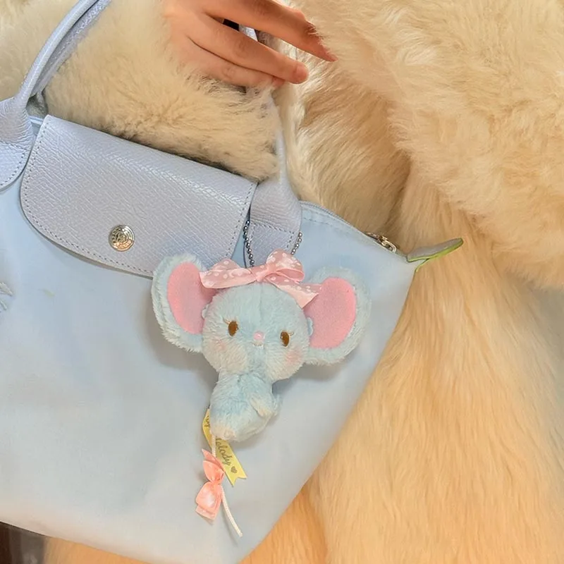 かわいいフランドマウスバッグチャーム車のキーホルダーかわいいぬいぐるみバックパック装飾女の子用キーリングソフト愛らしい吊り飾り財布