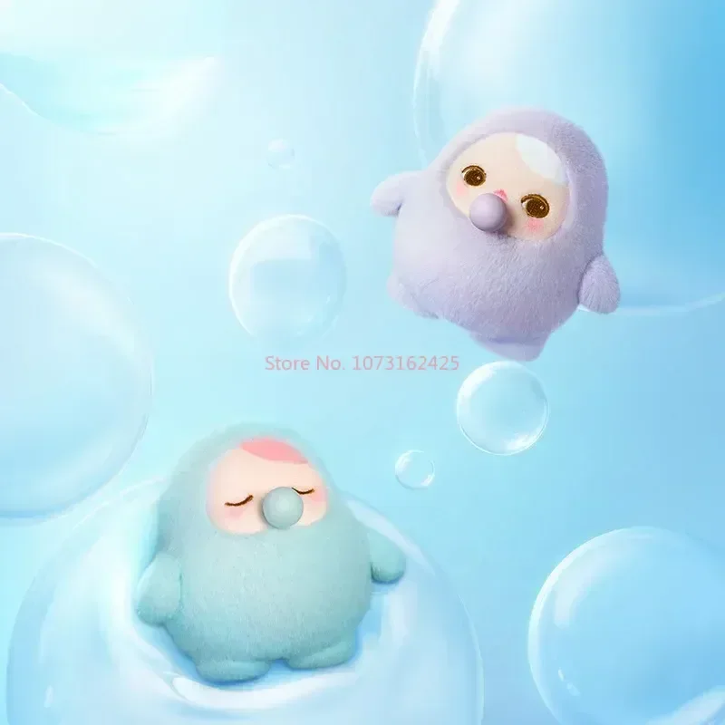 Original Popmart Pucky Beanie Bubble Up Series Blind Box Keychain Action Figure Mystery Box Keychain Decor Kid Toy Surprise Gift