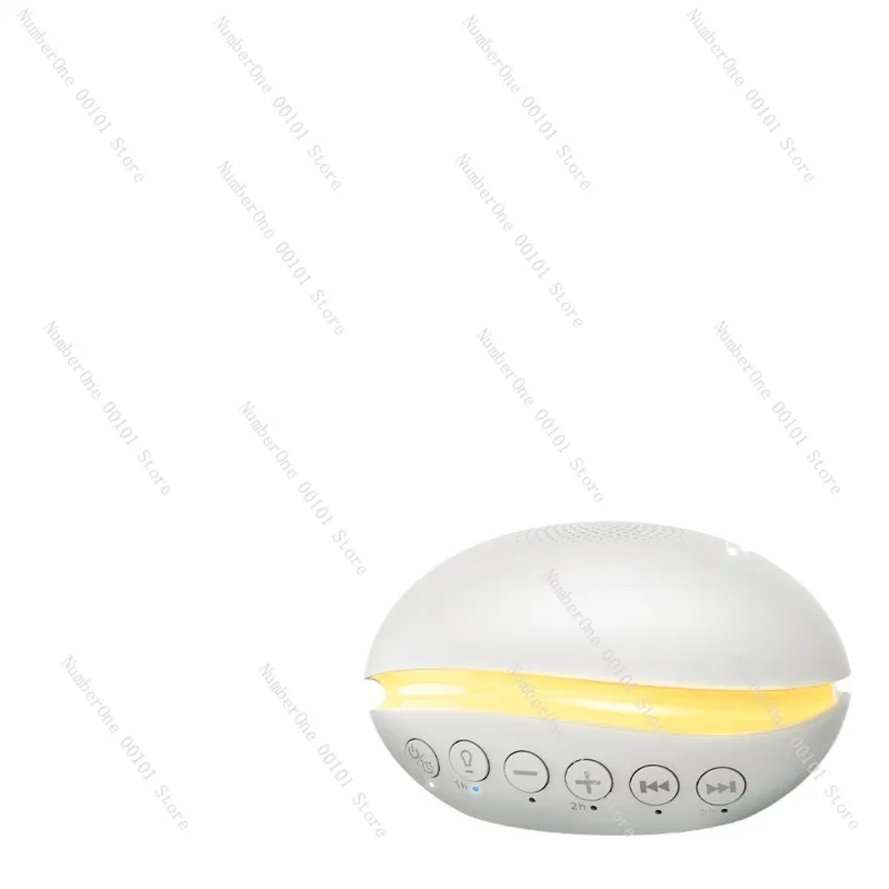 Mini Portable White Noise Sleep Speaker Timer Breathing Night Light Baby Soothing Sound Machine for Infant Toddler Newborn