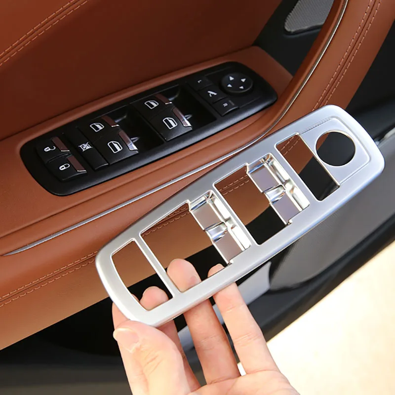 4pcs for Maserati Levante 2016-2021 Glass Lifting Button Decorative Frame