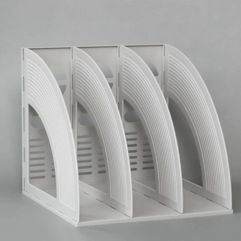A3PC Desk Document Holder Standing File Holder Vertical Book Stopper Pull-push Access Anti-scrach Office Stationery Supplies