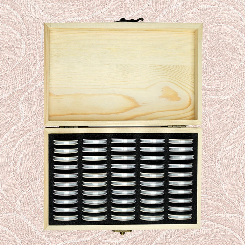 Commemorative Coin Protection Box Delicate Case Kit Display Chinese Zodiac Bamboo