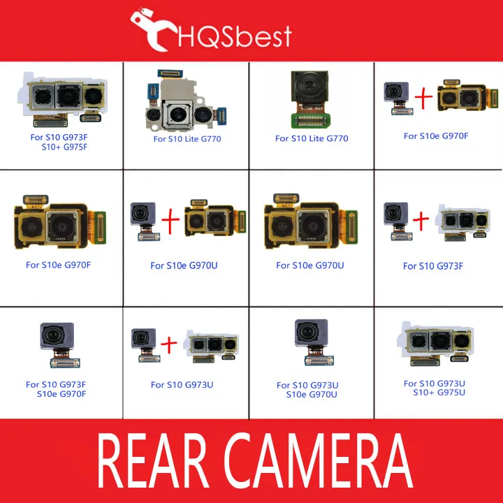 Samsung Galaxy s10 lite plus s10e g970 g973 g975 g770用の小さな背面カメラモジュール,背面カメラ