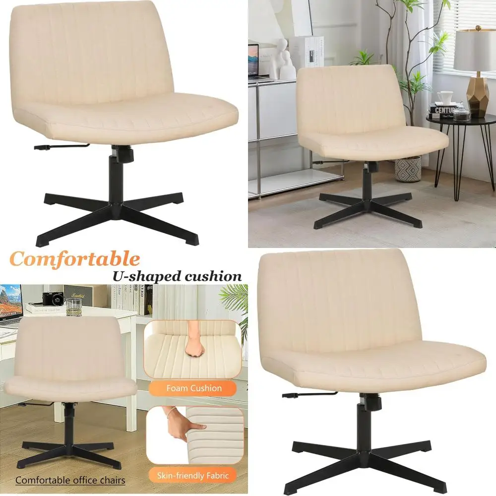 

Регулируемое эргономичное офисное кресло без подлокотников с U-образной спинкой и широким сиденьем для домашнего офиса