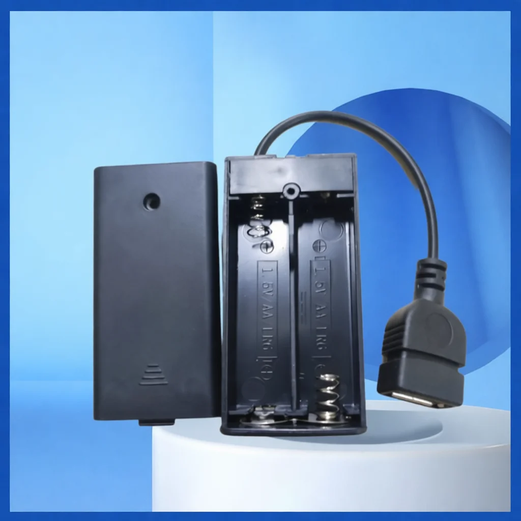 4 Cell AA Battery Case Power Holder With Switch And Protective Lid For DIY Circuit Projects Stable 6V Output Electronic Supply