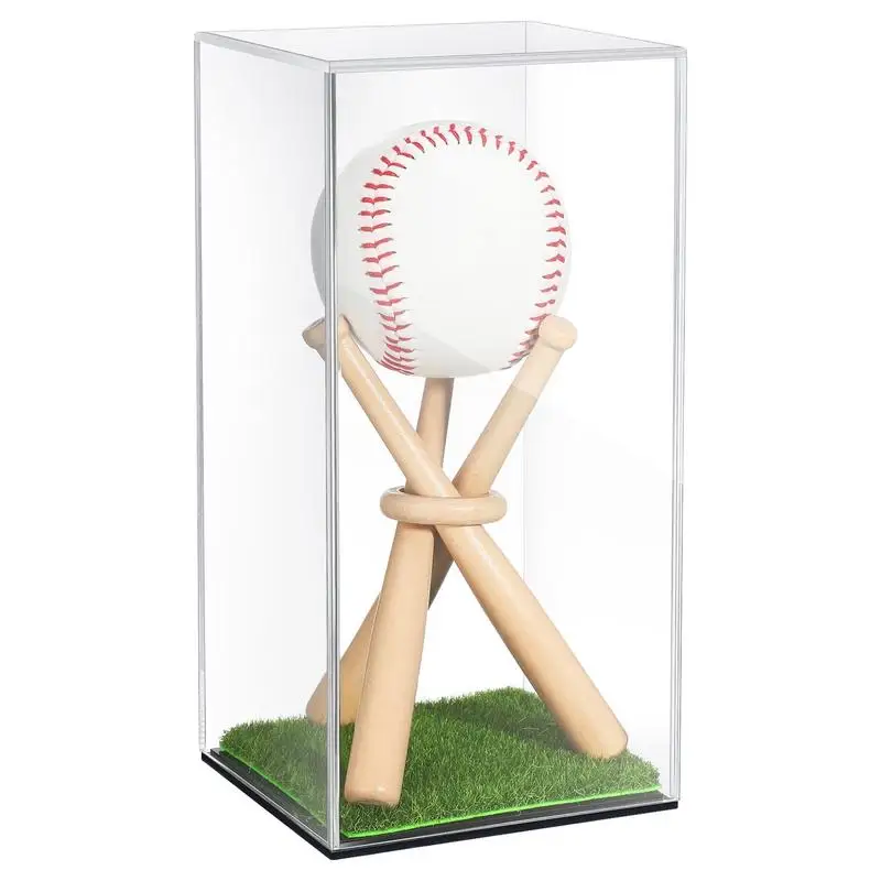 

Acrylic Display Case Acrylic Boxes For Display Ball Stand Dustproof UV Protection Autograph Showcase Square Cube Ball Protector