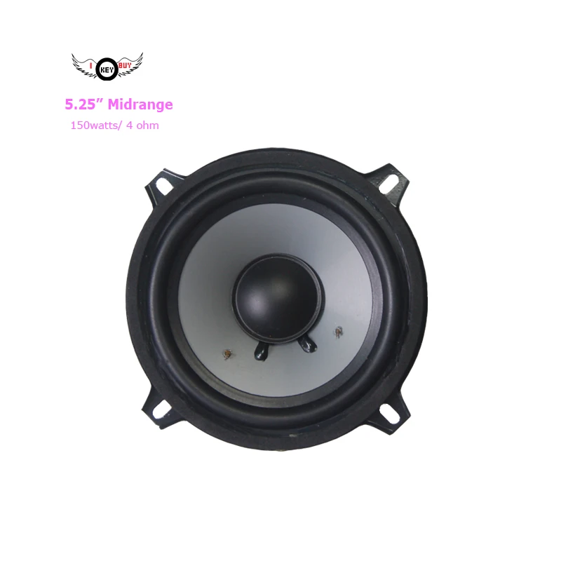 6.5/5 inch 4 Ohm Power Loudspeakers  Black Rubber Edge PP Cone Hifi Car HiFi  Audio Midrange Speakers KTV