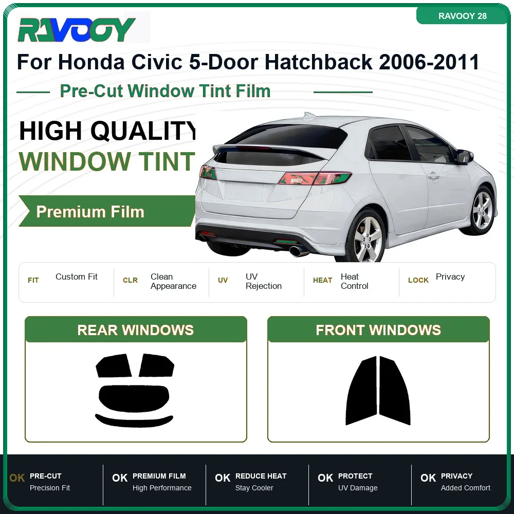 premium-pre-cut-window-tint-for-honda-civic-5-door-hatchback-2006-2011-front-rear-windows-uv-heat-rejection-privacy-film