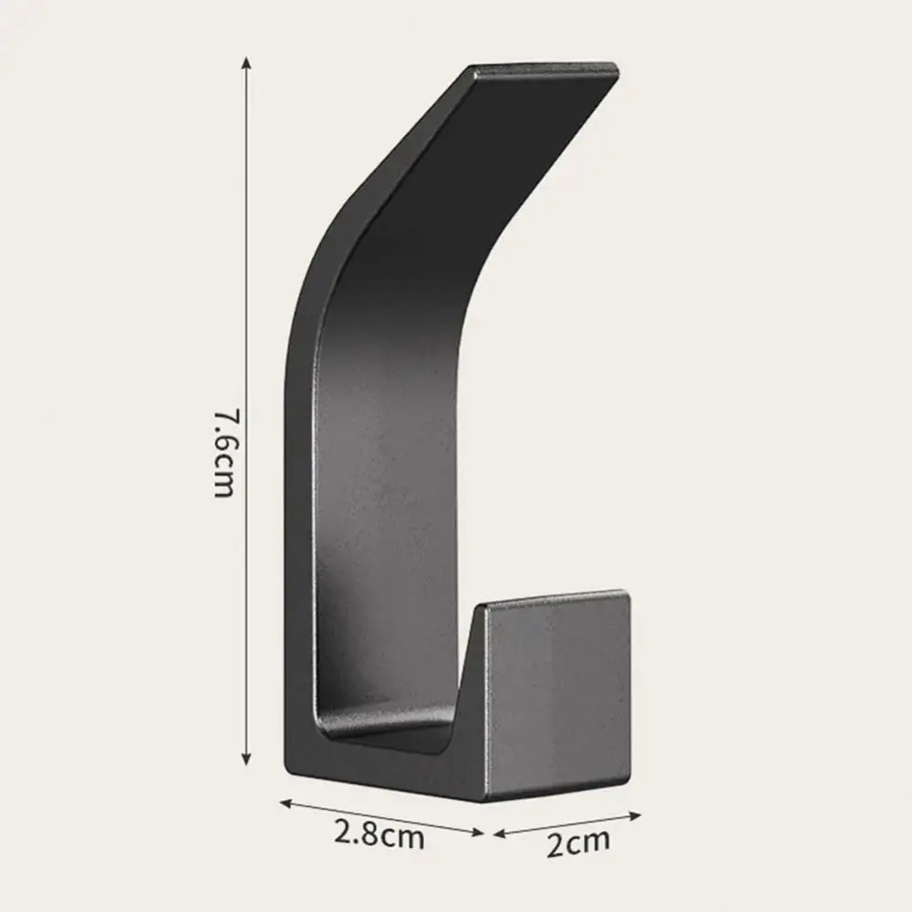 5Pcs/Set Self-adhesive Wall Hanging Hooks No Drilling Bathroom Kitchen Shower Organizers Anti-slip Clothes Towel