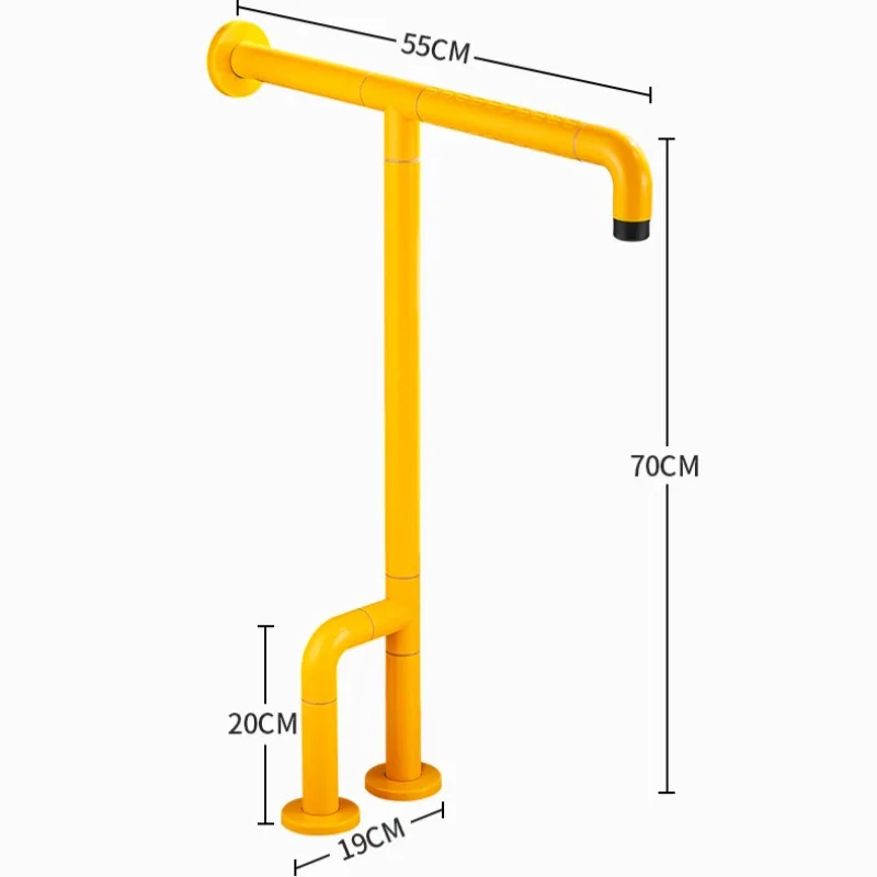 Wall Mounted Luminous Bathroom Handrail for Elderly Disabled Handle Toilet Handrails Stainless Steel Toilet Safety Rails