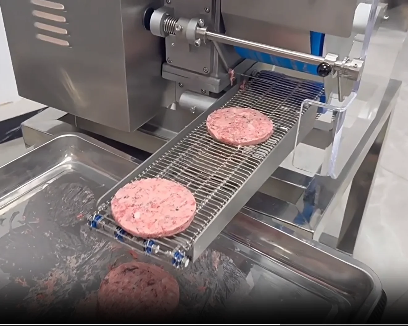 Große vollautomatische Maschine zur Herstellung von Kartoffeln, Rindfleisch, Burger, Patty, Fleisch, Schnitzeln, Formmaschine im Angebot