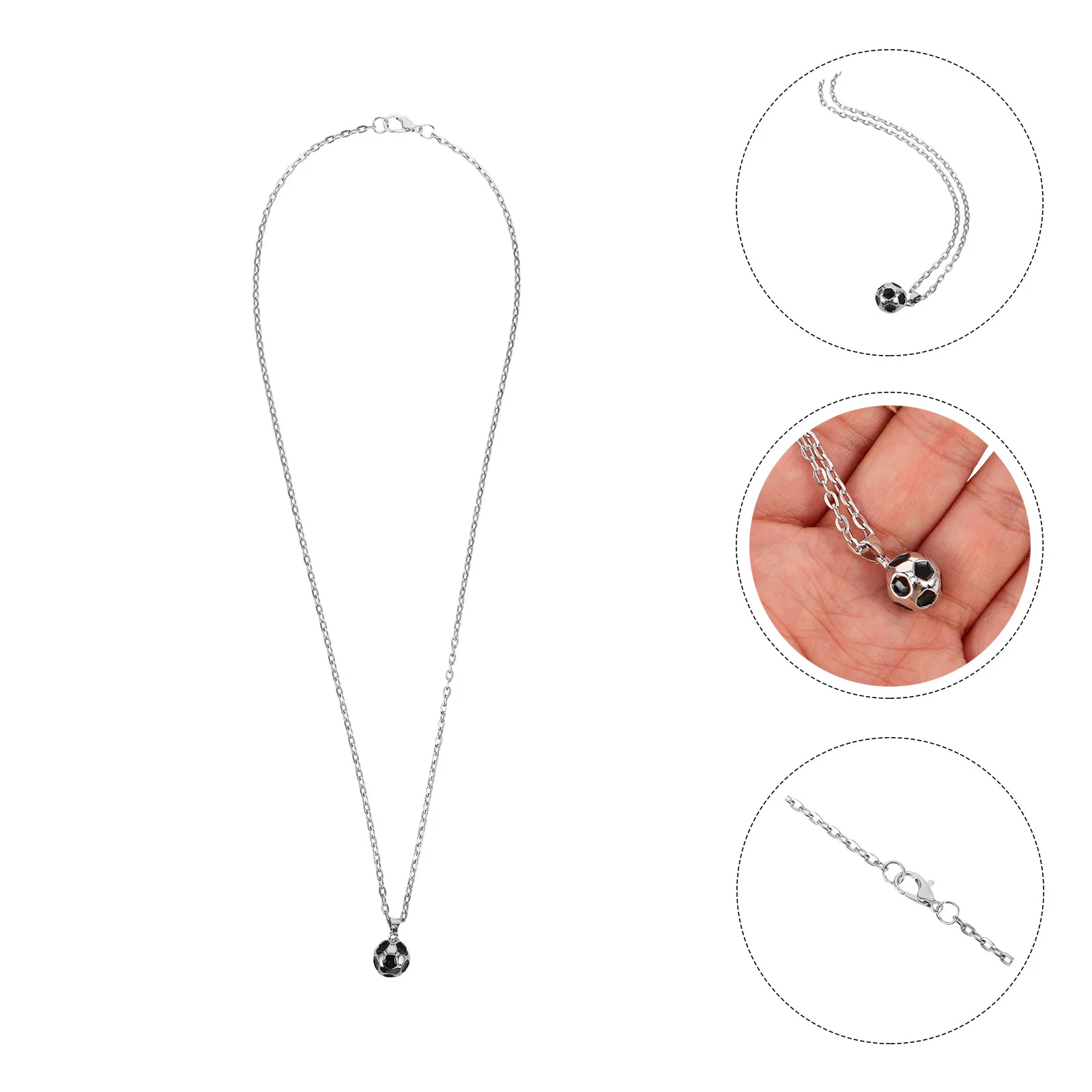 

Футбольное ожерелье, мужская цепочка из сплава, спортивный мяч, кулон для мальчиков, детское футбольное ожерелье с подвесками, аксессуары для футбольных игр, футбольные подвески