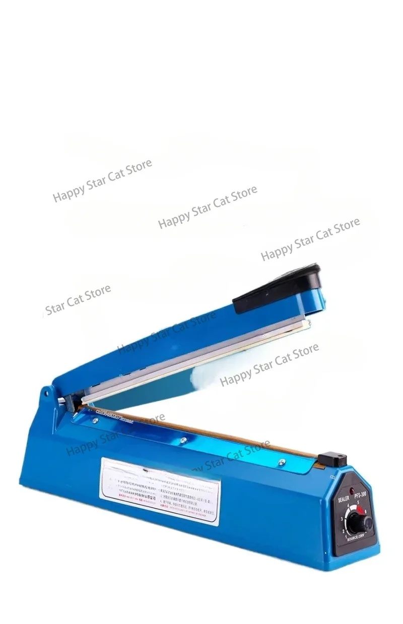 

heat shrinkage sealing and cutting machine: suitable for PVC and POF film, 30cm width hand-pressed plastic sealing solution