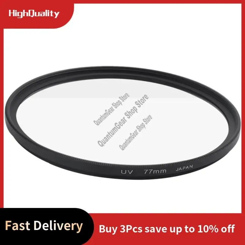 عدسة مرشح للأشعة فوق البنفسجية مقاس 77 مم لكاميرا Canon Nikon DSLR-A32R