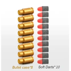 2024Hot Toy Gun Extra Accessories Bullet Case / Rzutki dla M1911 / Glock Toy Pistol Soft Bullets Airsoft Shell Throwing