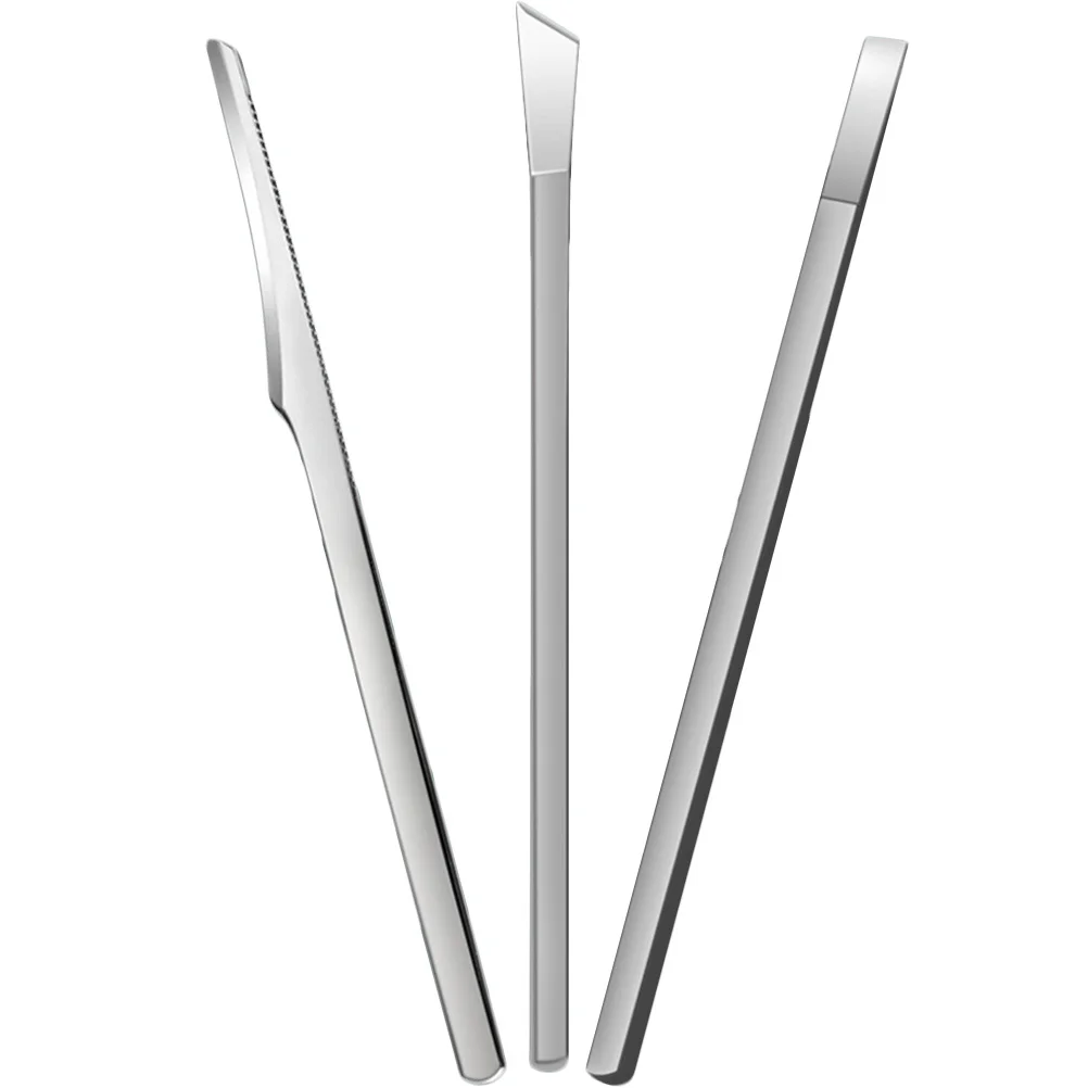 

3Pcs Stainless Steel Pedicure Set Professional Toenail Cutter Dead Skin Remover Foot Scraper Foot Scraper Dead Skin File