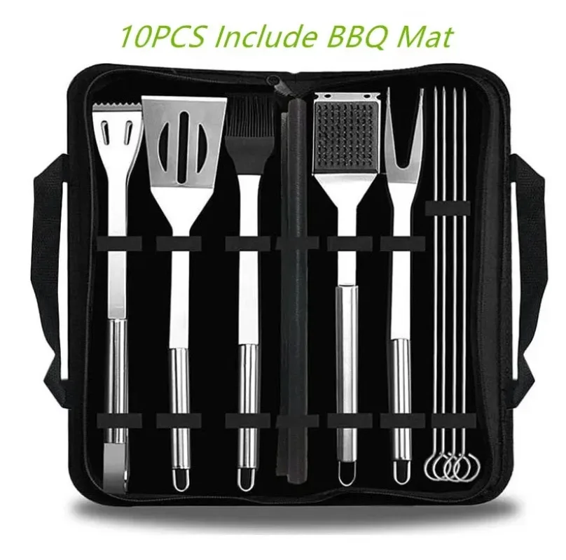 Conjunto de acessórios para utensílios de churrasco, termômetro, acessórios para grelhar, ao ar livre, menina, conjunto de utensílio de churrasco