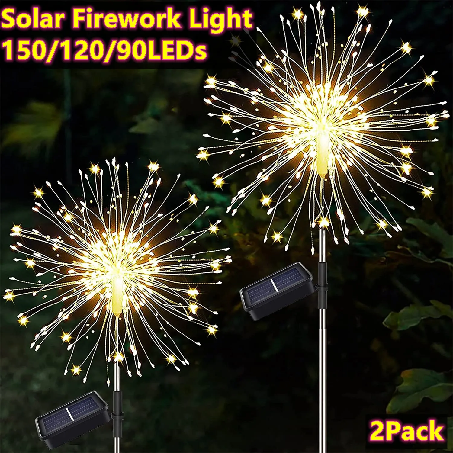 

Solar Lamp Outdoor Christmas Decoration Grass Globe Dandelion Lamp 90/120/150 LED For Garden Lawn Landscape Holiday Light