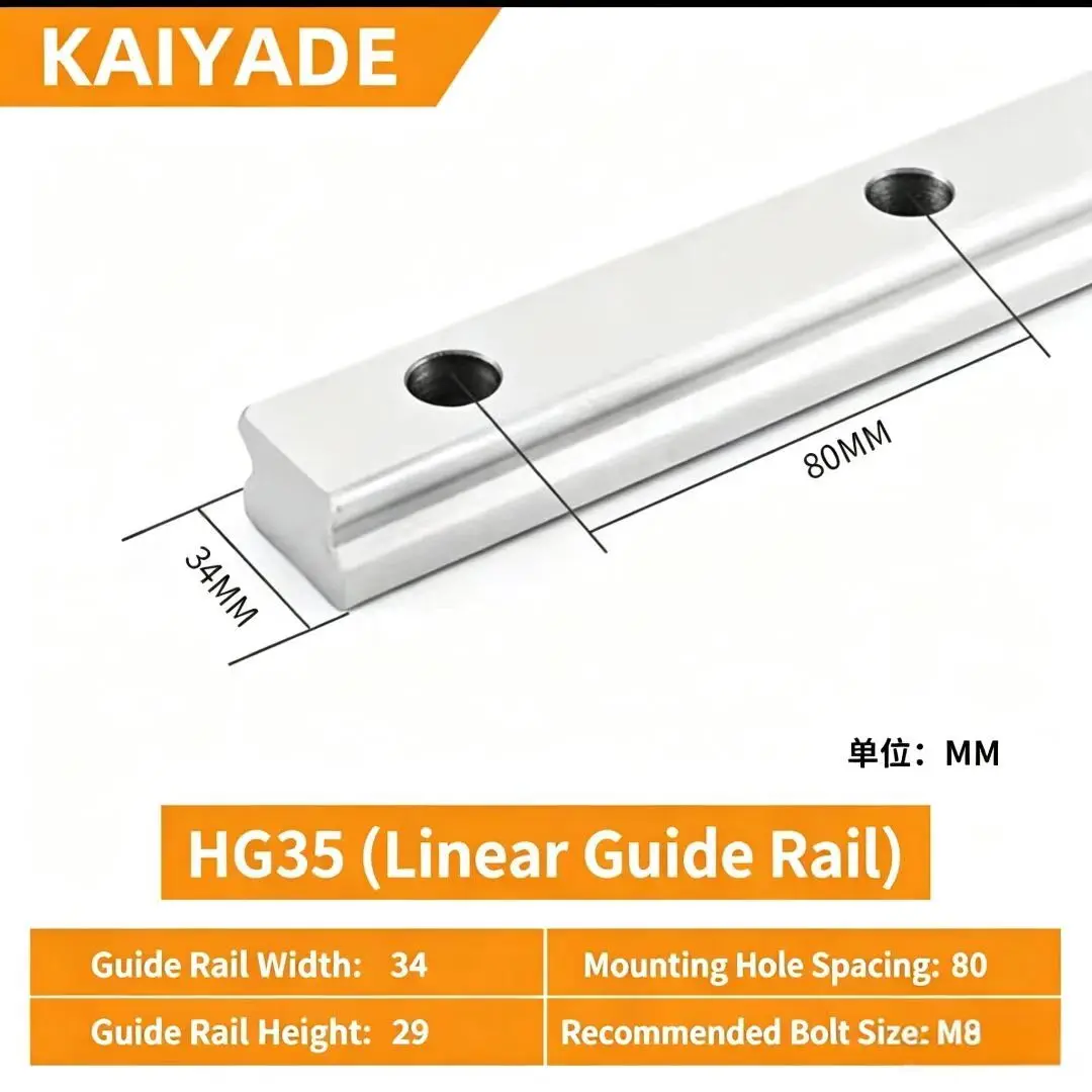 2PCS HGR35 Linear Guide Rail Set 1050-1400mm with HGH35CA Carriage Blocks CNC Router Engraving Machine Square Sliding Rail