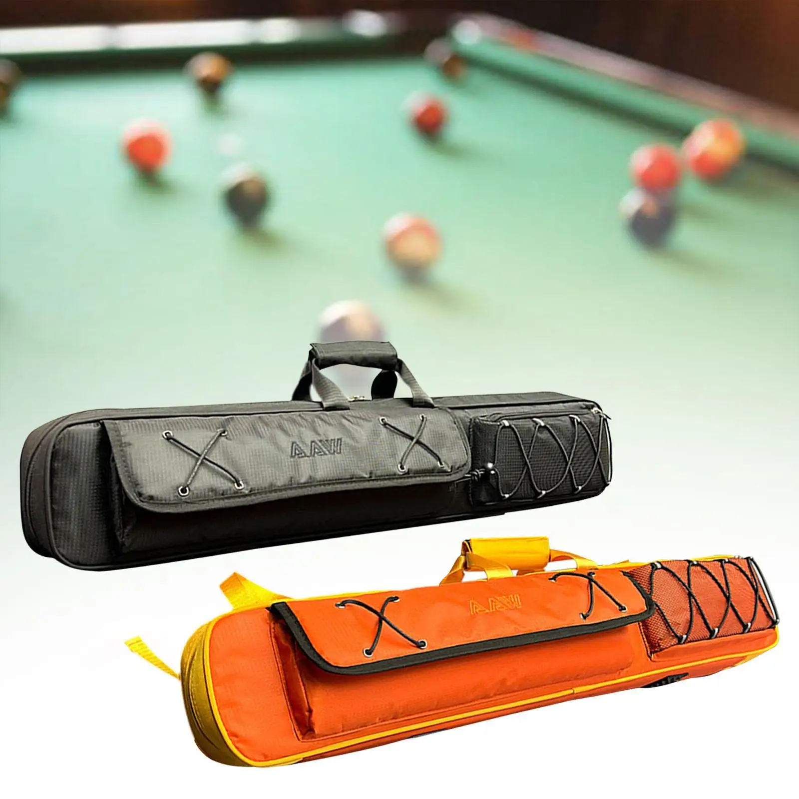 

Billiard Cue Case Oxford Cloth Durable Soft Padded Pool Stick Storage Organizer for Billiards Club
