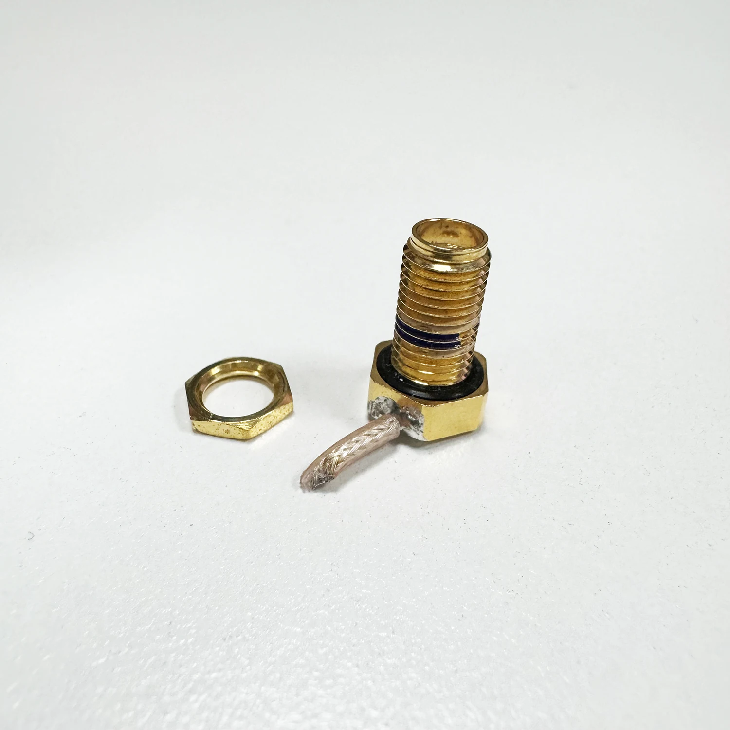 Brass SMA Female Antenna Socket For Garmin Astro 320 430 220 Alpha 100 50 200 200i 10 With Rubber Ring Need to weld yourself image 3