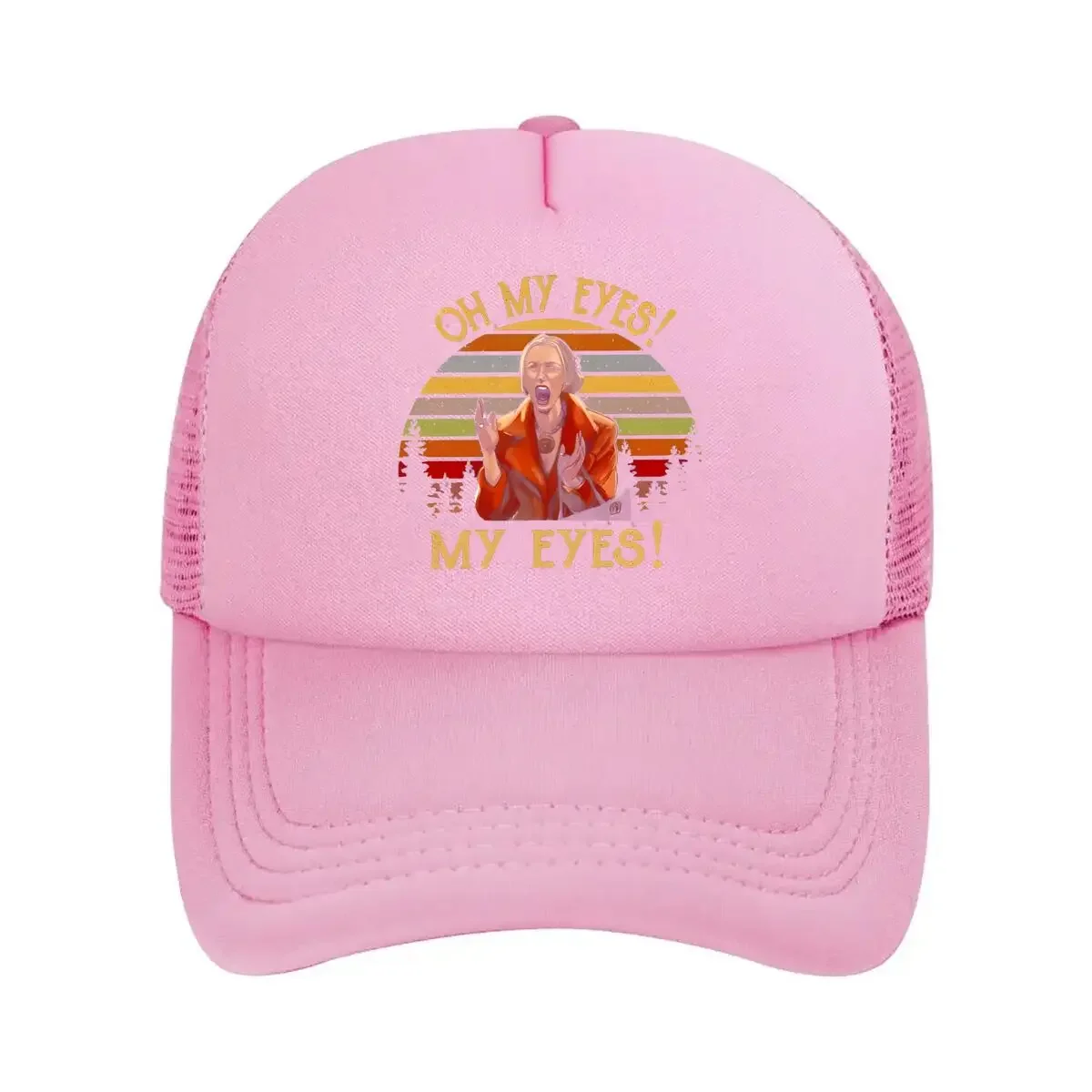 Oh My Eyes Humorous - Inspired, Reaction Meme Design Mesh Baseball Cap