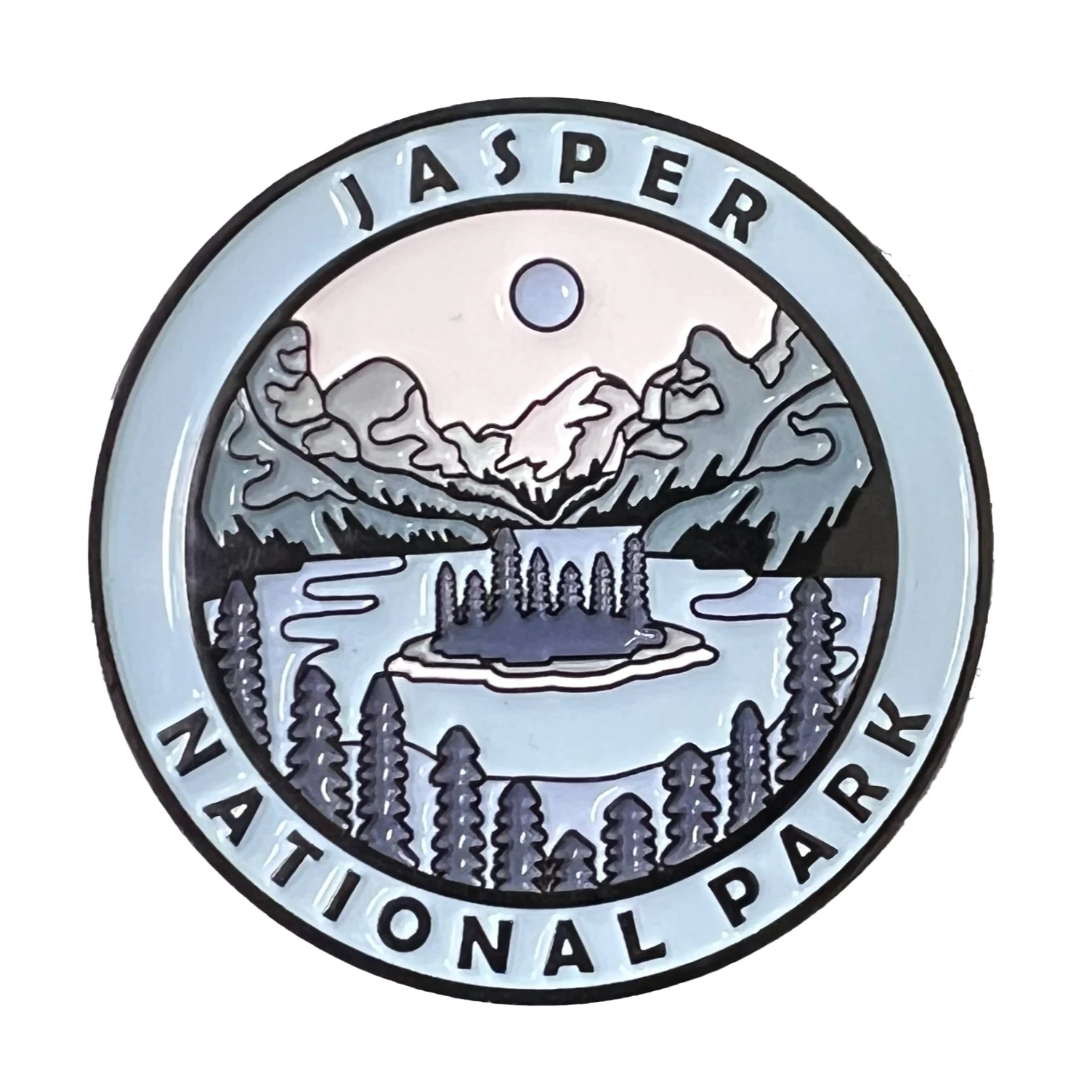 Jasper National Park Collectible Magnet – Enamel Finish, 52mm – Cre8Travel