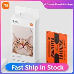 Globale version xiaomi 3-Zoll-zink-taschendrucker papier selbst klebender foto druck für xiaomi mijia taschen foto drucker 1s