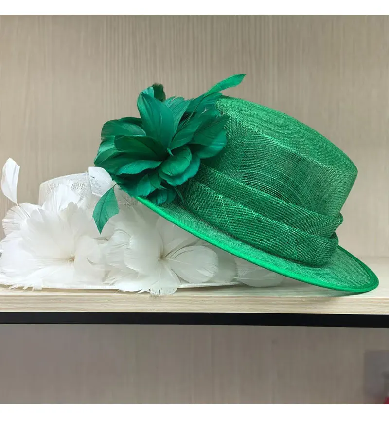 Frühling Sommer Mode Leinen Material Fischer Eimer Hut Für Frauen Bogen Dekoration Flache Top Fedora Hut Elegante Qualität Sonnenhut – Detail 6