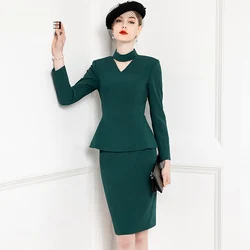 High End Celebrity Temperament Suit Women's Autumn And Winter New Professional Slim Fashion Suit Skirt