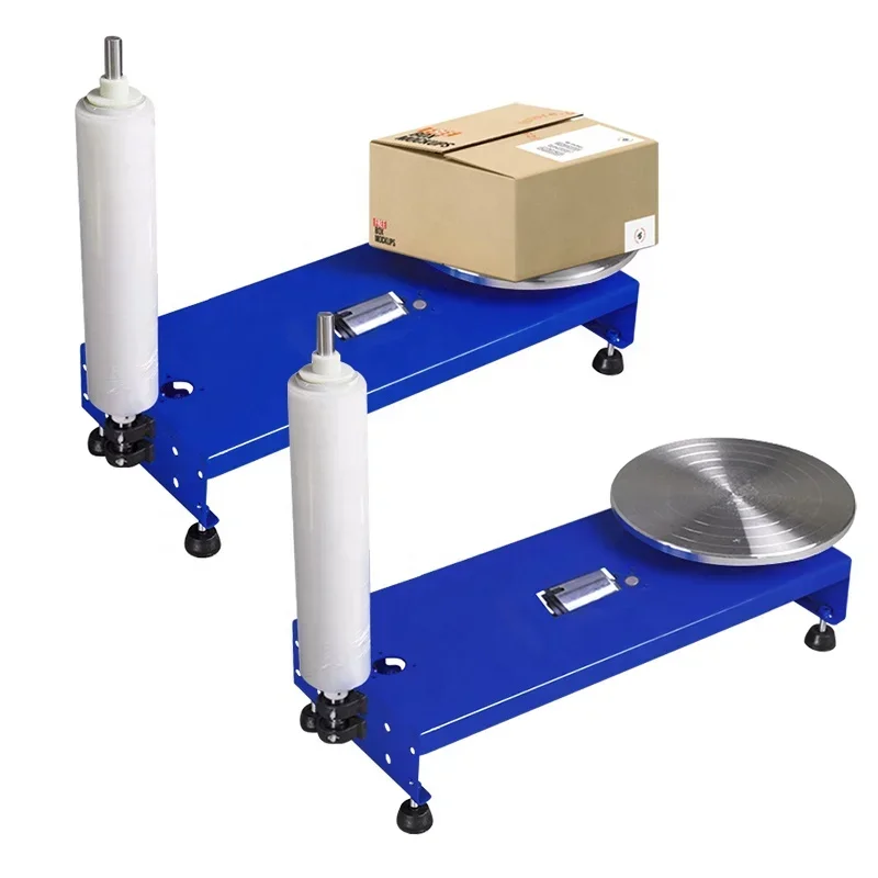 

Hot sale wholesale price semi-automatic plastic film Wrapping Machine manual Plastic Film Roll Dispenser For carton packing