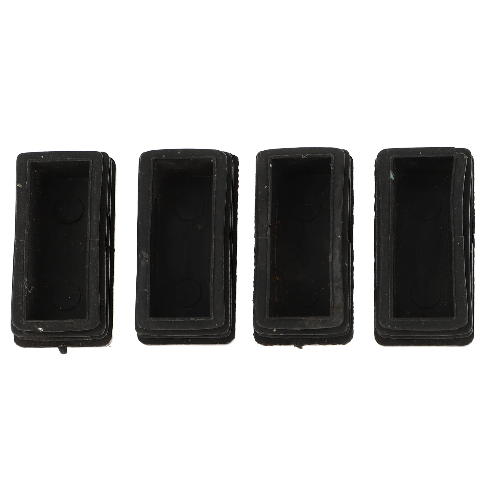 

4 Pcs Black Rubber Covers Non-slip Feet Mat for Telescoping Ladder Durable Wear-resistant Foot Pads Leg Protector Stable