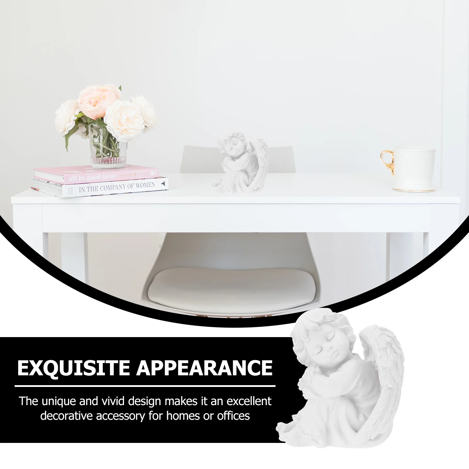 

1pc Resin Miniature Decor Desktop Home Lightweight Creative Tabletop Ornament Adorable Mini Statue Religious